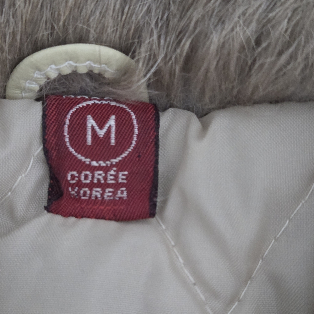 Vintage Opera Genuine Fur Coat – Taupe/Brown Quilted Satin Lining Size Medium - Picture 15 of 16